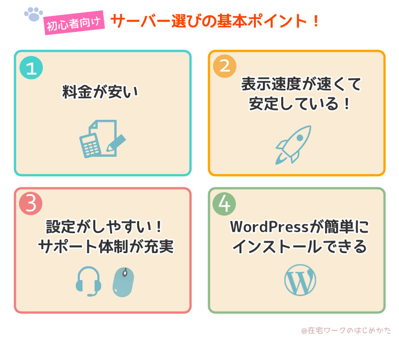 サーバー選びの基本ポイント